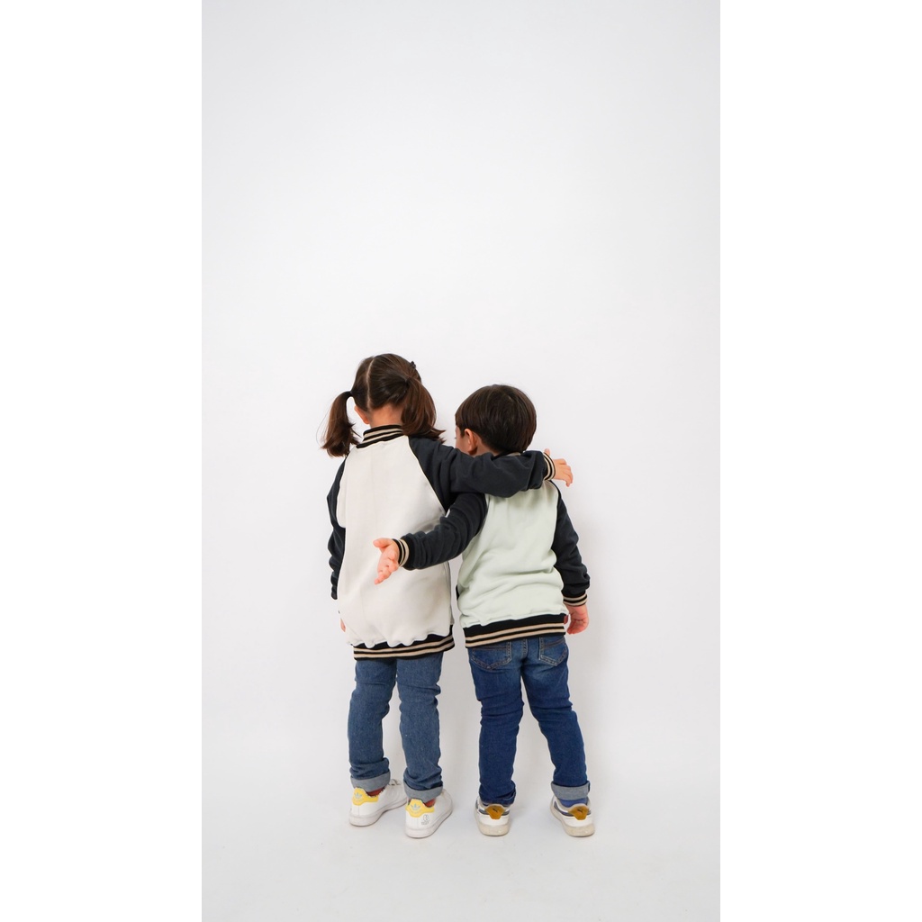 JAKET ANAK BOMBER REGLAN FLEECE ORIGINAL CARVA UNISEX LAKI LAKI PEREMPUAN REALPICT