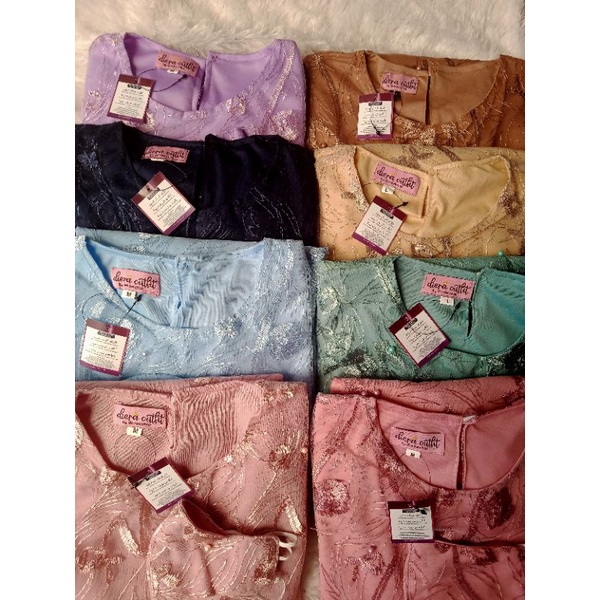 COD KEBAYA TUNIK TULLE TULE TILE M-XXXL KEBAYA LILAC WARDAH MINT JUMBO WISUDA LAMARAN ROSGOLD ABU-6