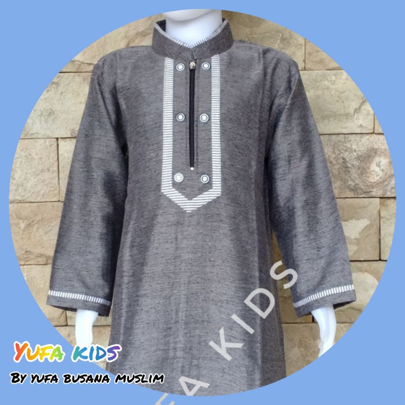 GAMIS HASSBY ANAK /JUBAH ANAK LAKI LAKI / BAJU MUSLIM ANAK LAKI LAKI