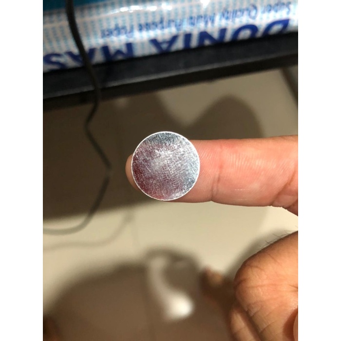 Plat besi Bulat lawan magnet diameter 18 mm