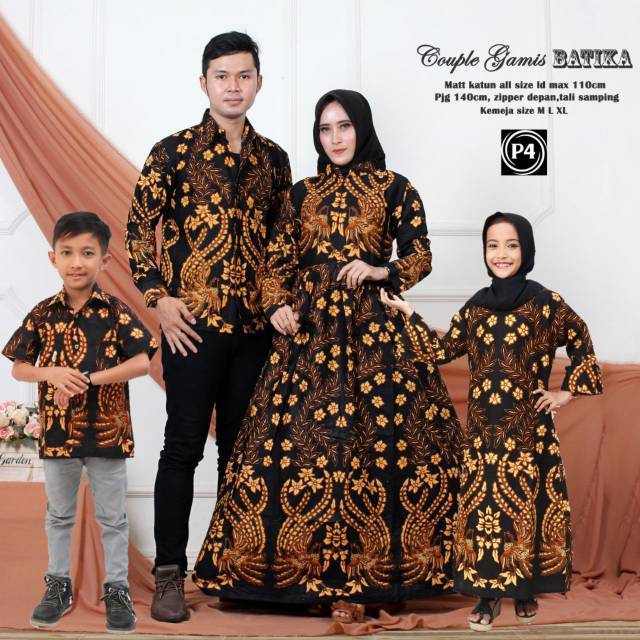 GROSIR COUPLE GAMIS BATIK SOGAN