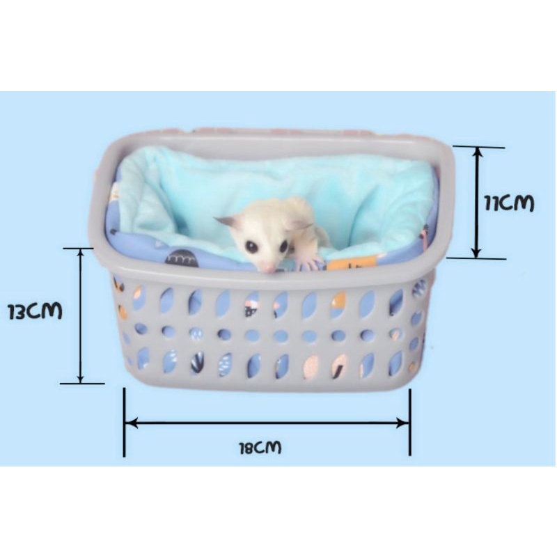 Sleeping Pouch Set Sugar Glider Hamster Premium Tempat Tidur Sugar Glider