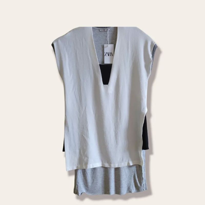 Baju Zara, kaos zara, baju lengan pendek, baju wanita, atasan wanita