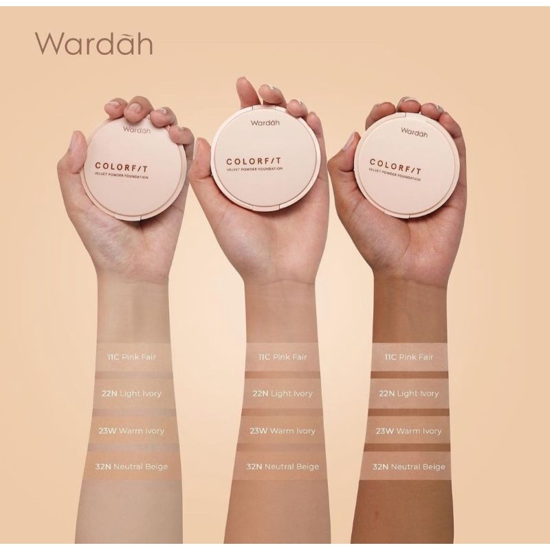 Wardah Colorfit Velvet Powder Fondation 11g