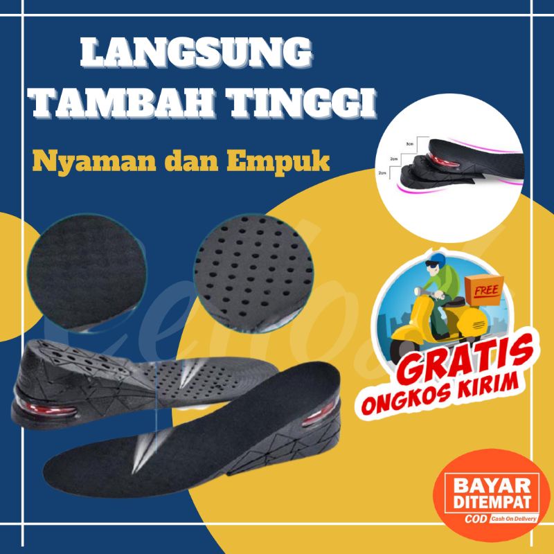 Insole Sepatu Alas Sepatu Empuk Peninggi Badan Instant- C-728
