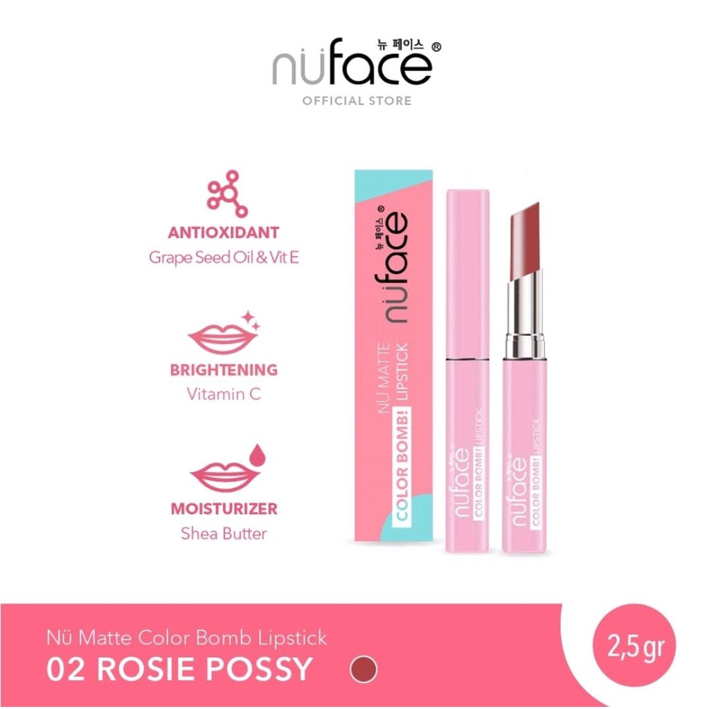 𝐑𝐀𝐃𝐘𝐒𝐀 - NuFace Color Bomb Nu Matte Lipstick