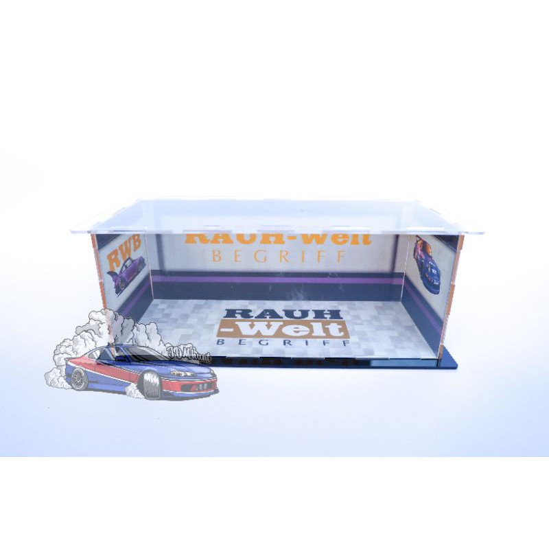 RAK AKRILIK HOTWHEELS PORSCHE RWB 1:64