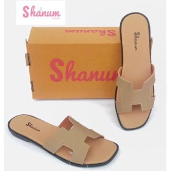 Sandal slop wanita/selop H terbaru