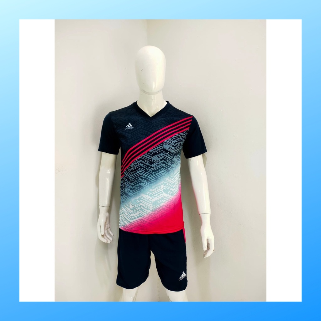 jersey futsal pria kaos sepak bola baju dan celana setelan wanita dewasa t-shirt outfit seragam jarsey kostum olahraga pakaian apparel print sport jersy soccer casual jersi suit AD167 magenta