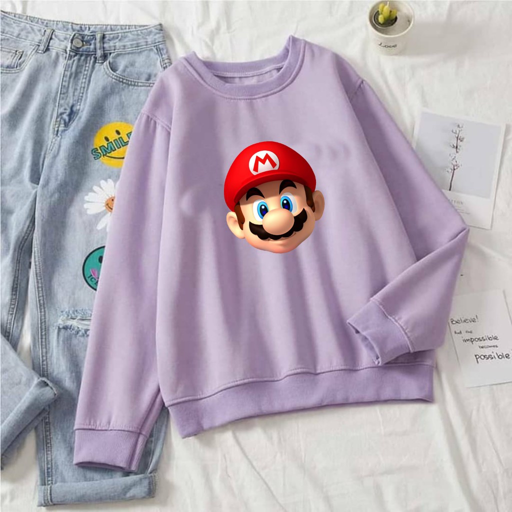 SWEATER UNISEX MARIO - ATASAN TEBAL TERLARIS