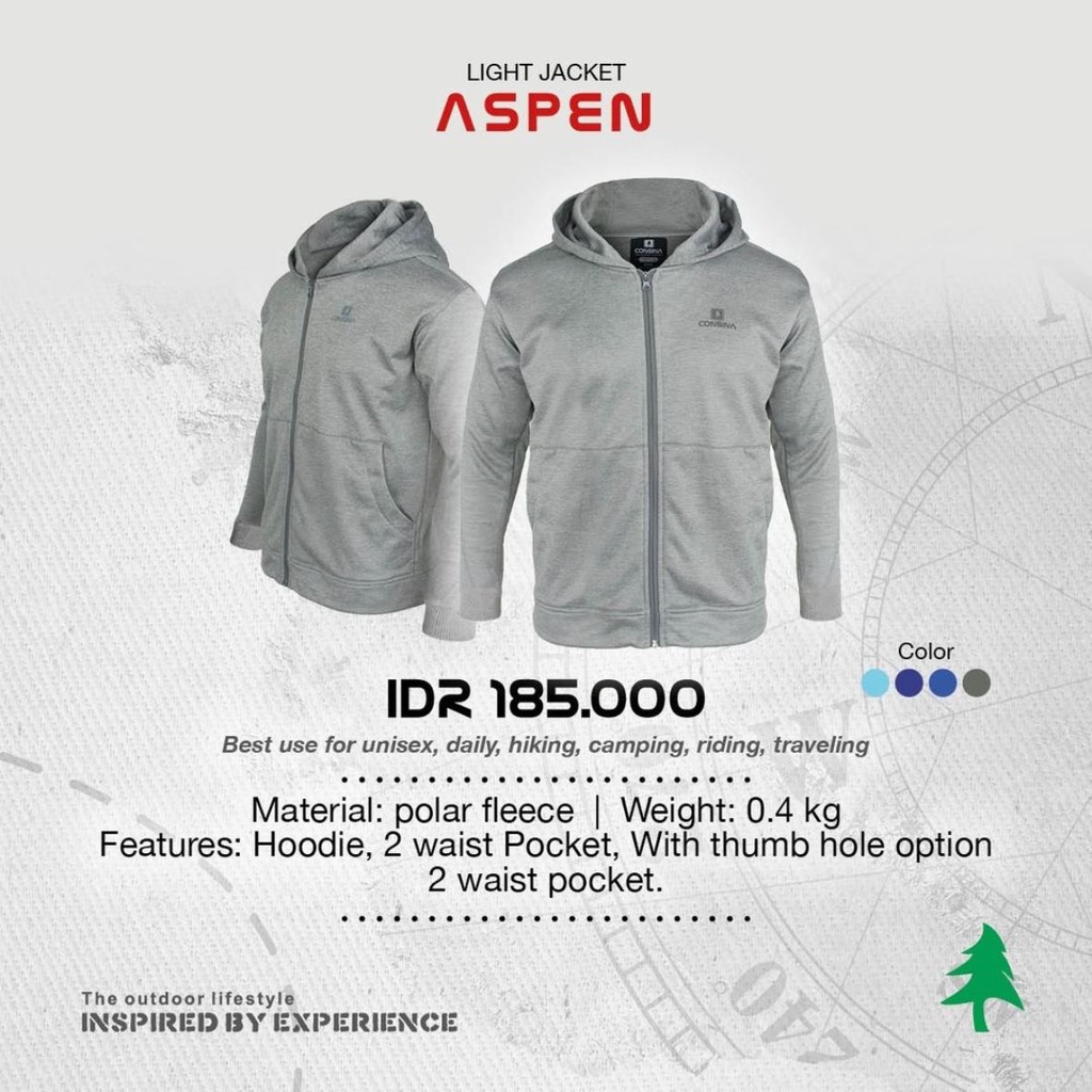 JAKET ASPEN CONSINA - JAKET HOODIE - JAKET POLAR Best Seller