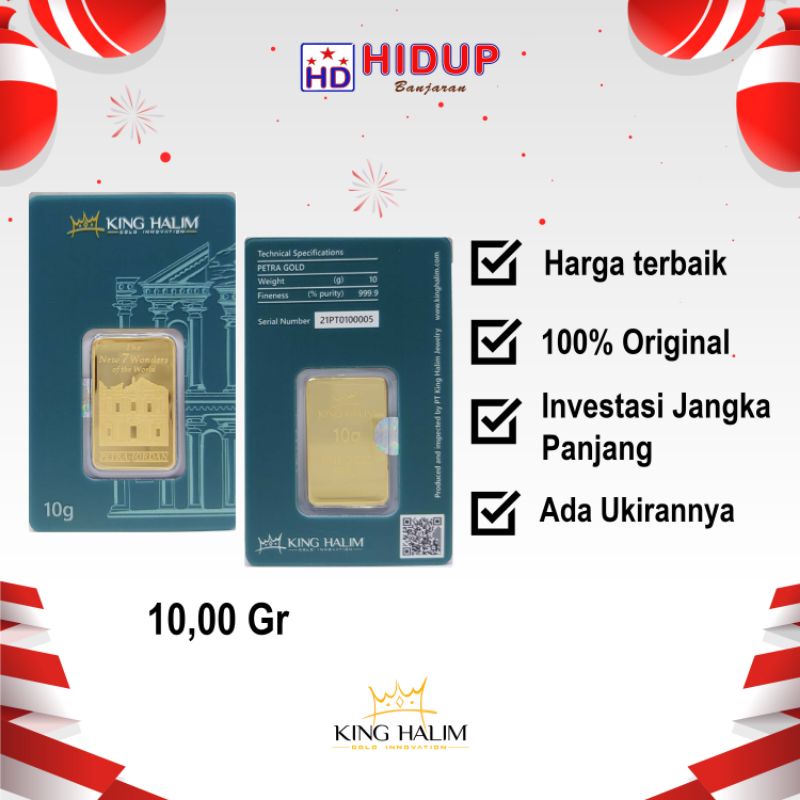 Logam Mulia King Halim 10 gram