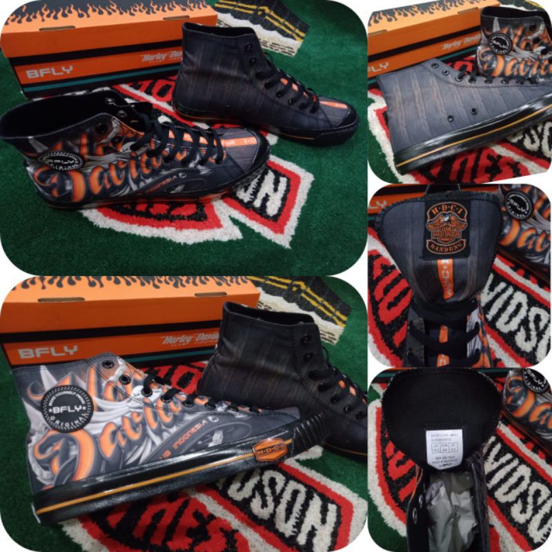 Sepatu Harley Davidson - HD Sneakers 3/4