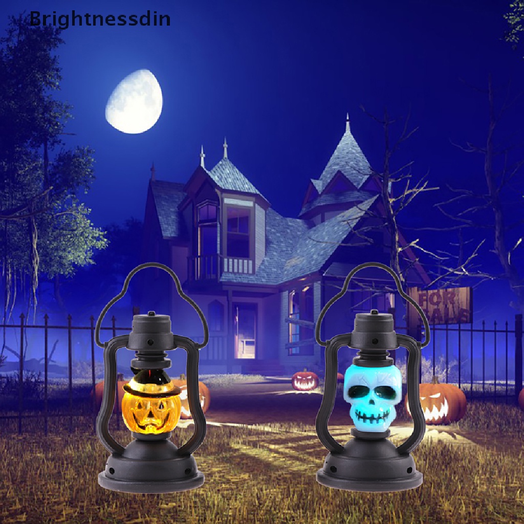 Lampu Lentera Gantung Led Bentuk Labu Hantu Halloween