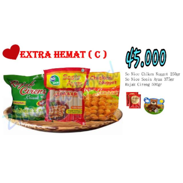 

Paket chicken nugget Hemat C