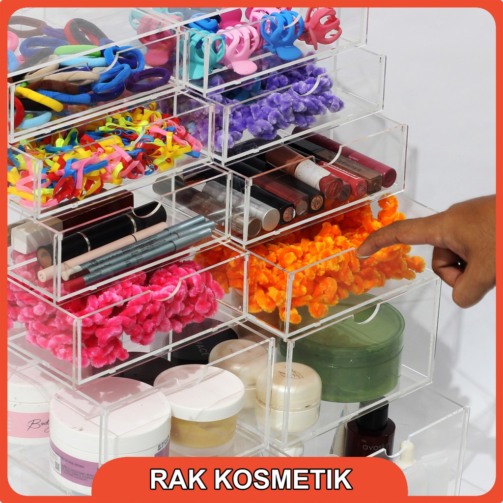 Rak Laci Aksesoris Akrilik Grand 6 Susun