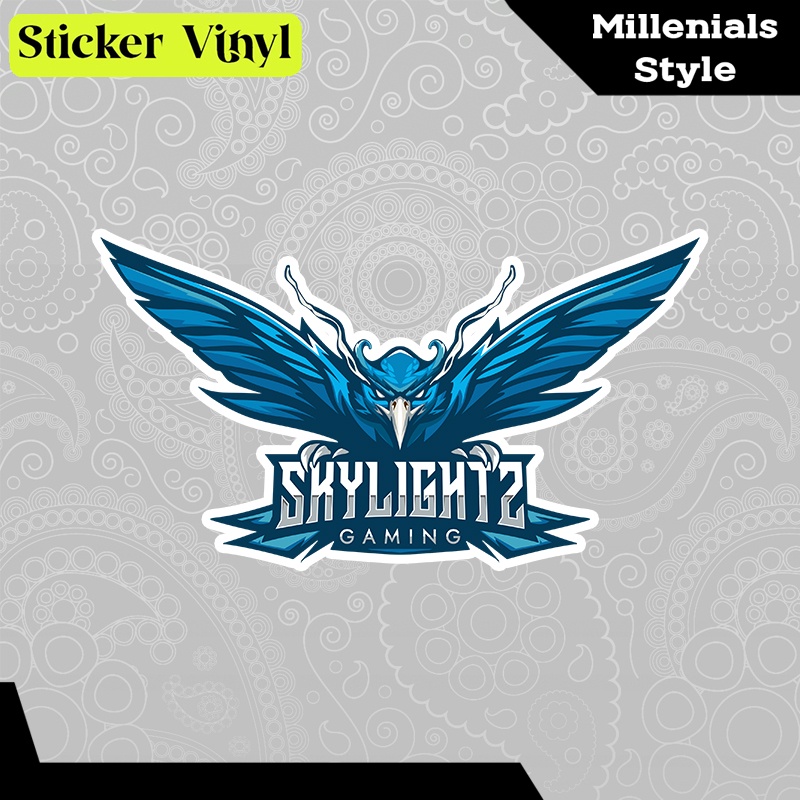 

Stiker Sticker Skylightz Gaming Esports PUBG Mobile Team Game Aesthetic Bahan Vinyl Satuan Anti Air