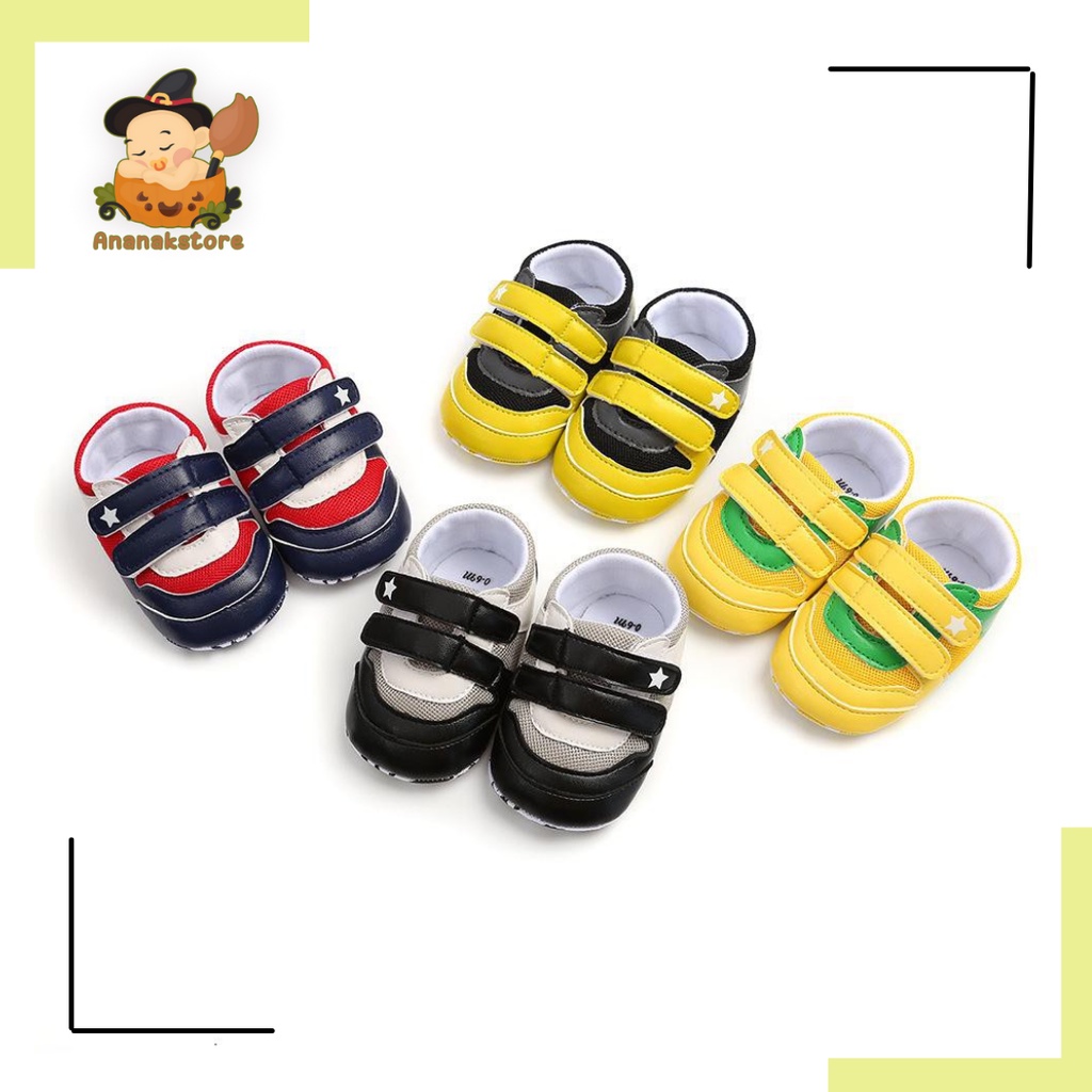 sepatu bayi prewalker 0-18 bulan / sneaker bayi baby shoes sepatu cantik bayi