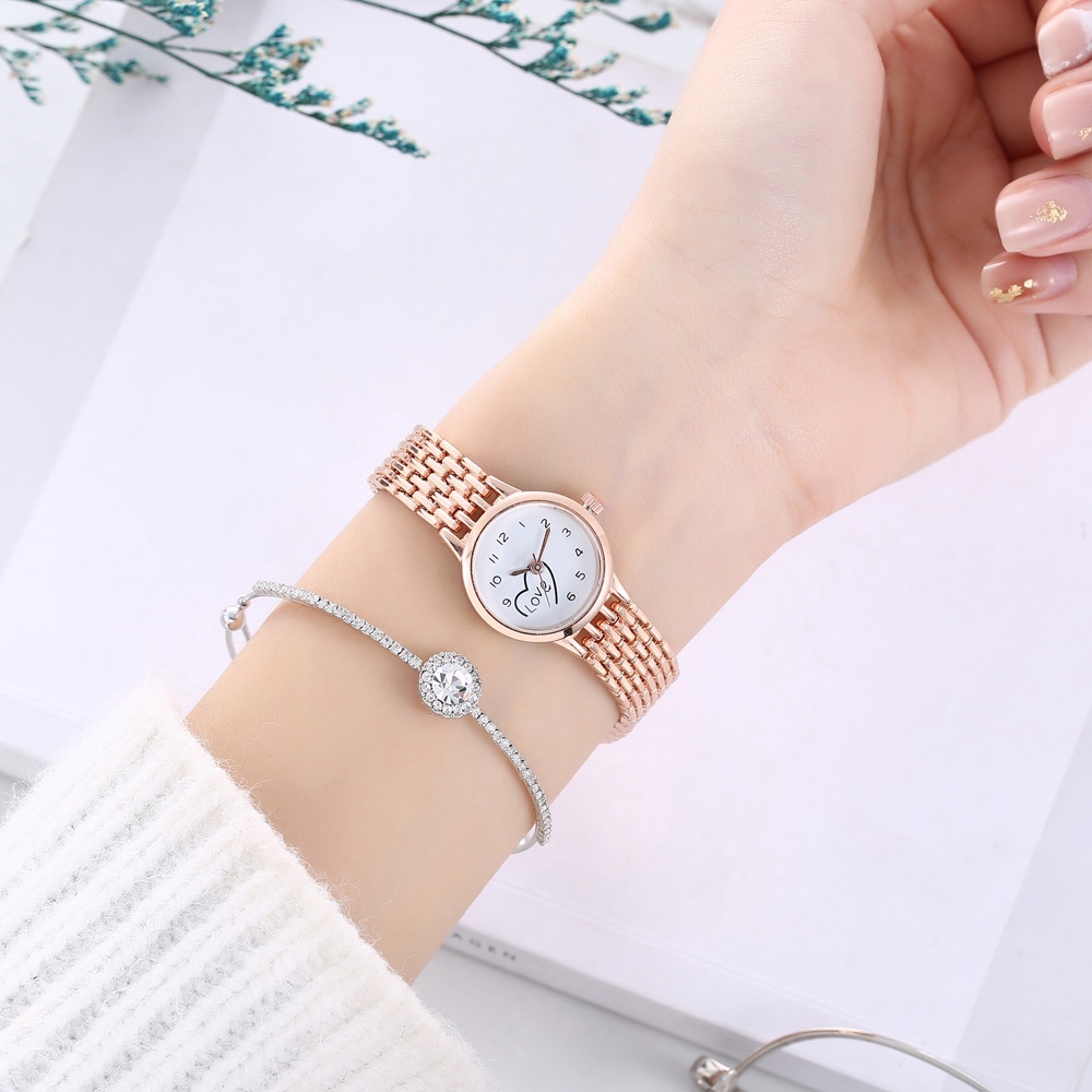✅COD  Jam Tangan WANITA RANTAI Jam Tangan Simple Casual Women Small Watch And High murah W200-4