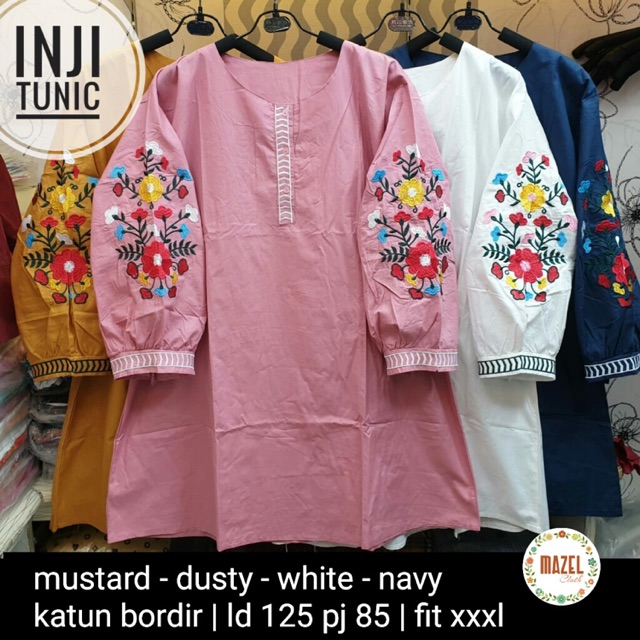 Grosir Murah inji tunik bordir ori best seller