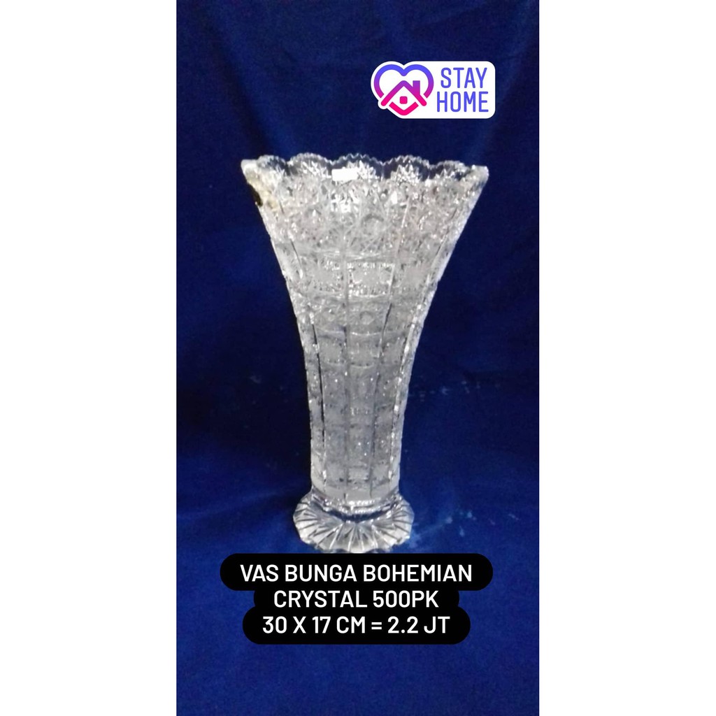 Vas Bunga Bohemian Crystal 500PK 30 x 17 cm