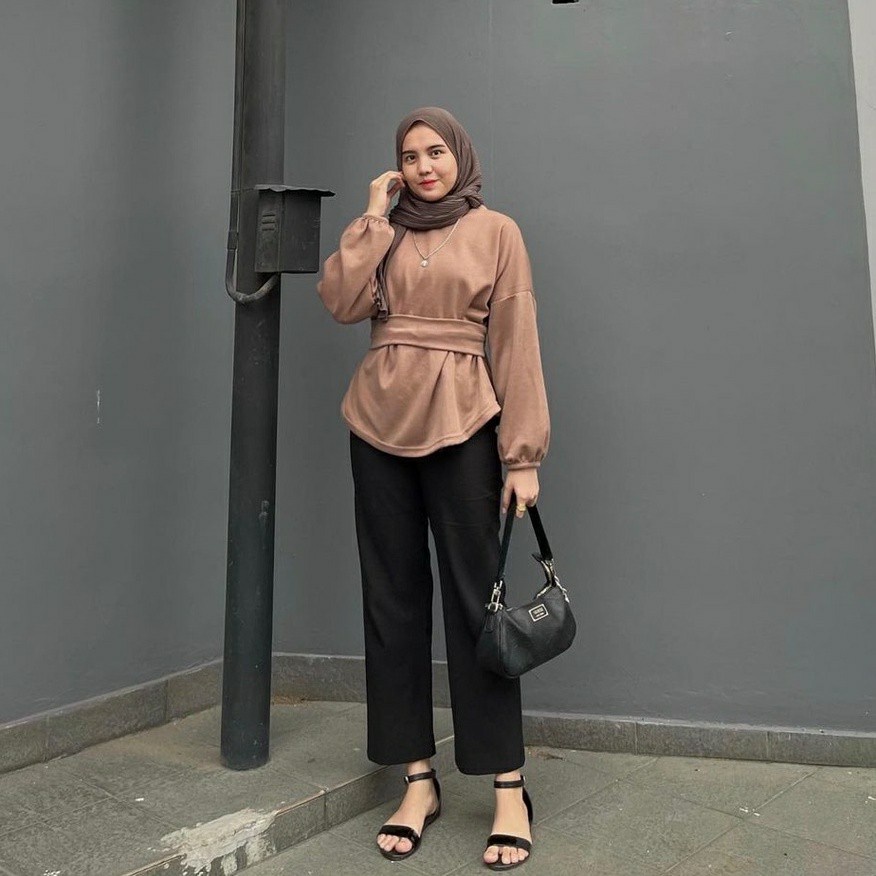 APRILIA TOP BLOUSE | Blouse Kemeja | Atasan Blouse | Blouse Wanita | Atasan Wanita Blouse | Blus Wan