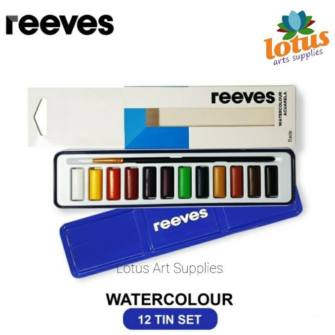 

Best Seller! Reeves Watercolour 12 Tin + Brush Murah