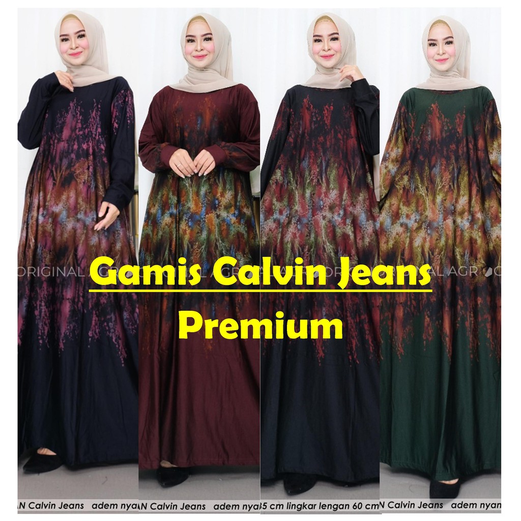 best saller // Inggrid Dos Jumbo // dres maxy // kekinian // terbaru // gamis motif // bahan calvin jeans