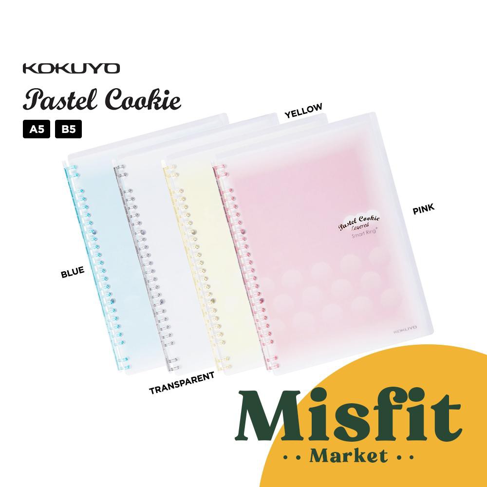 

RB KOKUYO Campus Pastel Cookie SMART RING Loose Leaf Notebook Binder A5 B5