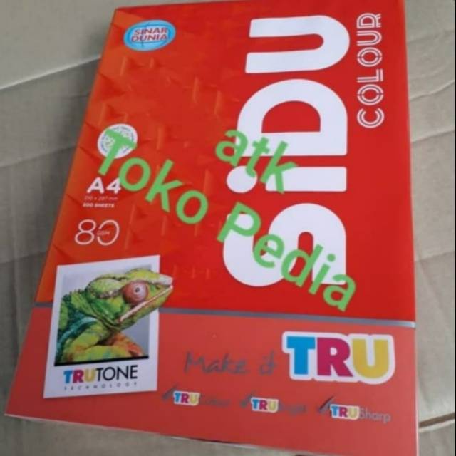 

Kertas Warna A4 80 Gram. IT 250 Red.