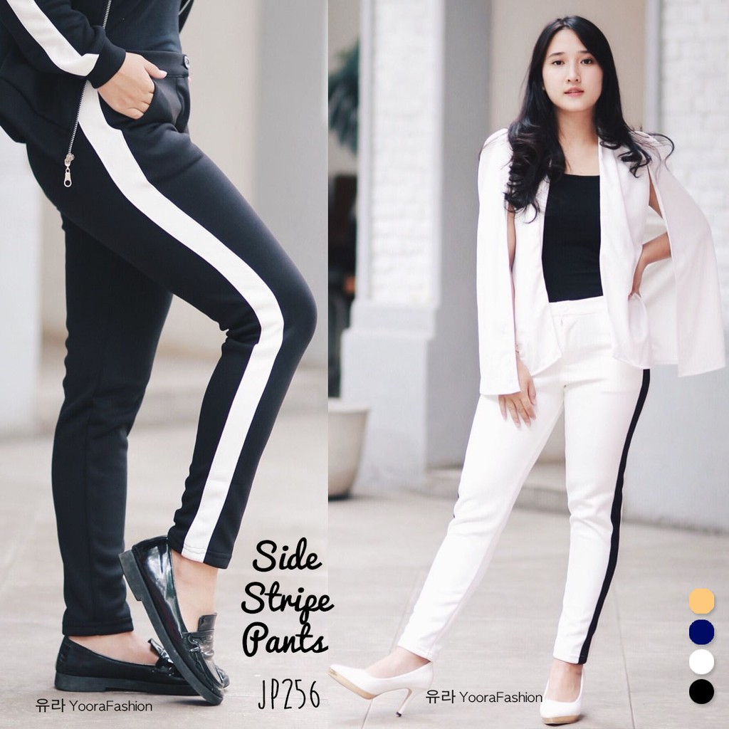 PREMIUM Scuba Side Stripe  Pants  Celana  Olahraga JP256 