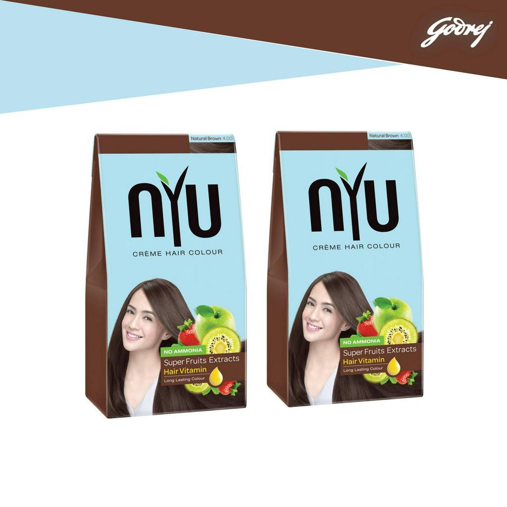 NYU Creme Hair Colour Natural Brown x2