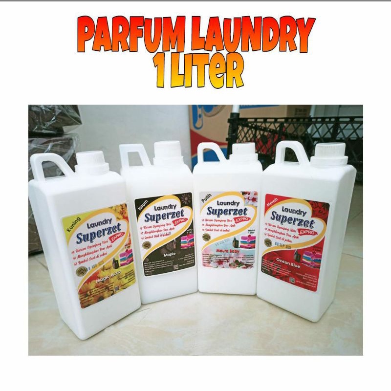 SUPERZET //  Parfum Pewangi Laundry Wangi 1liter Murah SUPER ZET