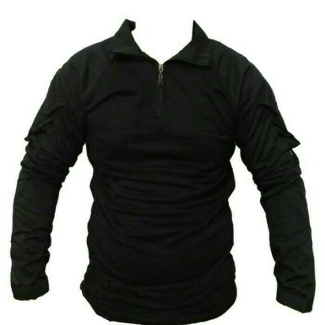 Combat shirt hitam - bdu - baju tactical - blackhawk - army