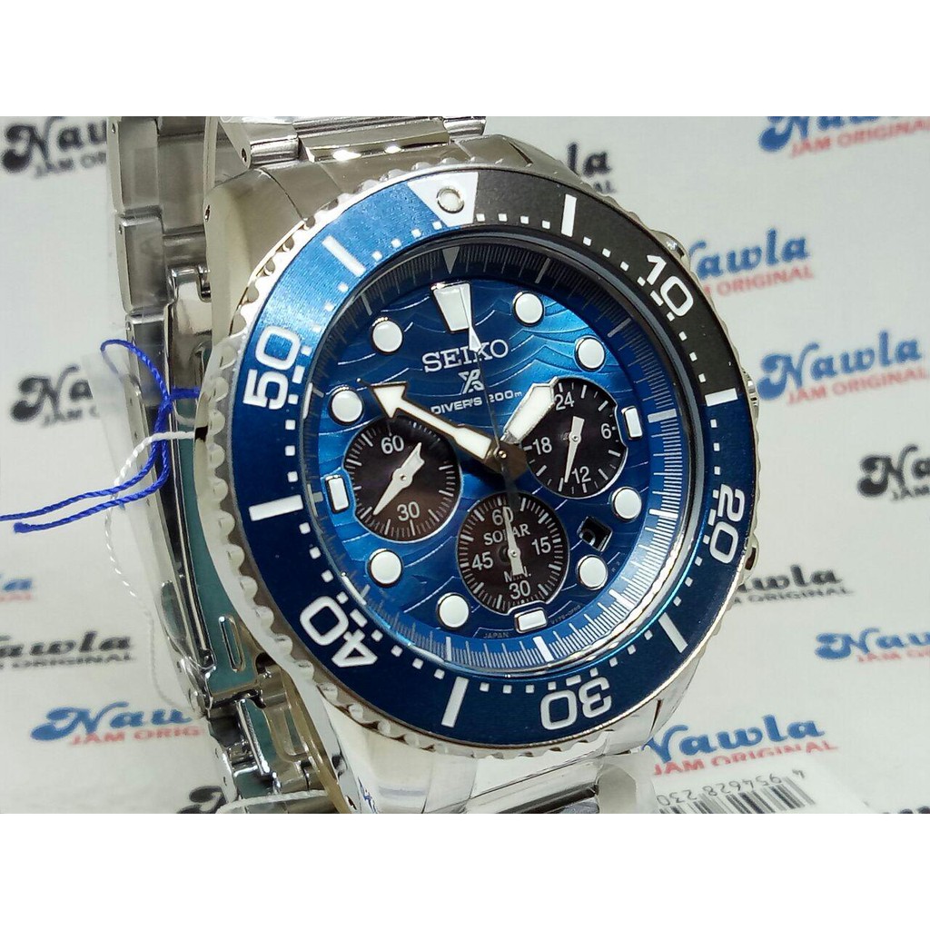 Seiko Prospex SSC741P1 Solar Blue Ocean - Jam Tangan Pria SSC741