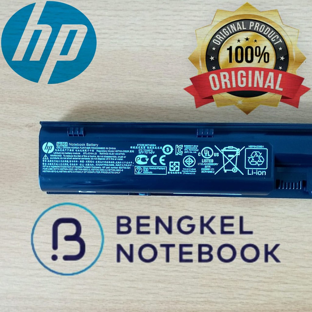 Baterai Laptop HP ProBook PR06 PR08 HSTNN-I02C HSTNN-Q89C HSTNN-Q88C-5 HSTNN-Q88C-4 HSTNN-Q87C-5 Original