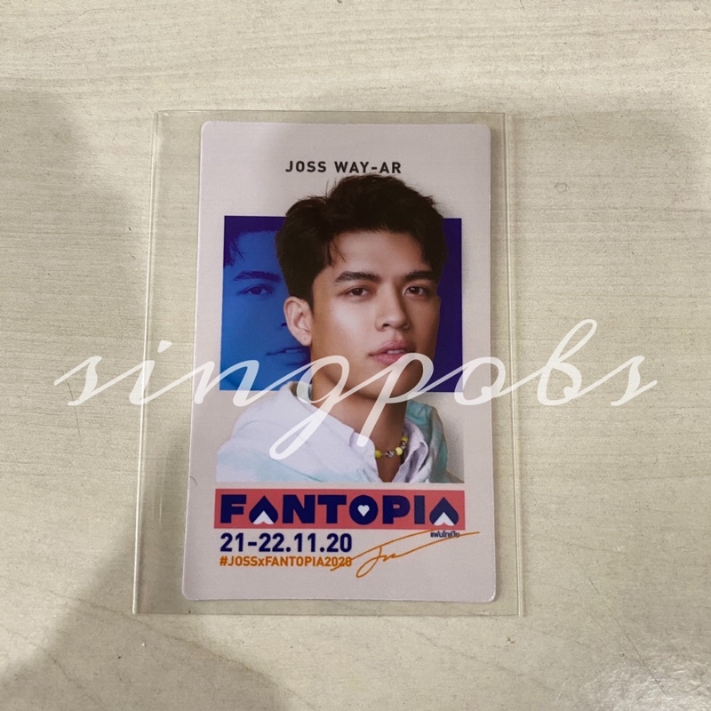 Official Fantopia Token Card Joss Wayar Deck B GMMTV Thai