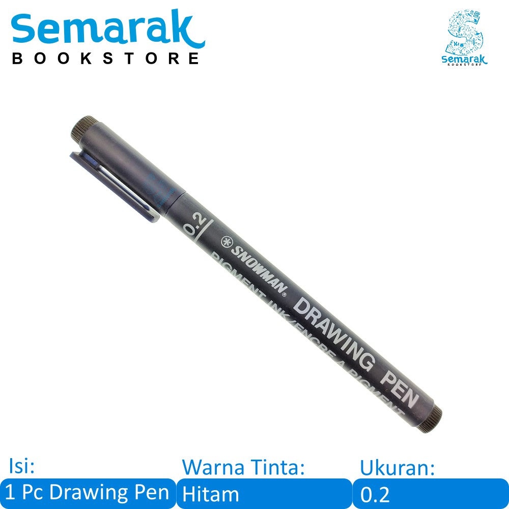 

Snowman 700 Drawing Pen 0.2 - Hitam [1 Pulpen]