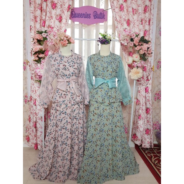 dress mewah dress premium organza