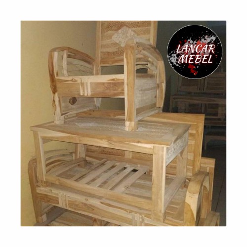 Kursi Sedan Minimalis Jati Mentah Langsung Pengrajin Jepara