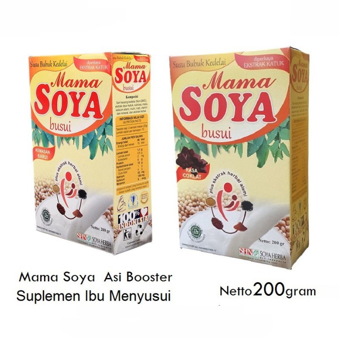 Mama Soya - Susu Kedelai Pelancar Asi - Asi Booster - Susu Kedelai Ibu Menyusui - Penambah Asi