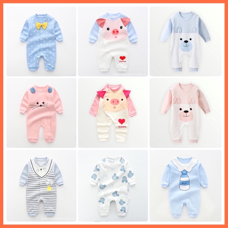 Babyglory.id✨ Jumper Bayi Unisex / Romper Bayi / Baju Kodok Bayi / Jumpsuit Bayi Import