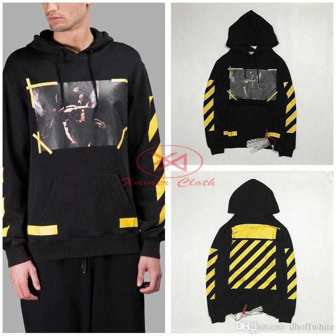 Premium Hoodie - Jacket Off White Diag Caravaggio Justin Bieber