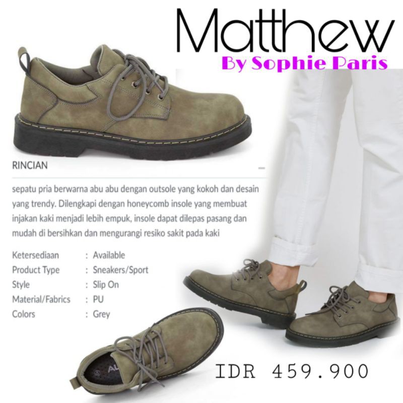 Sophie Martin Sepatu Pria MATTHEW NGELUPAS KULITNYA