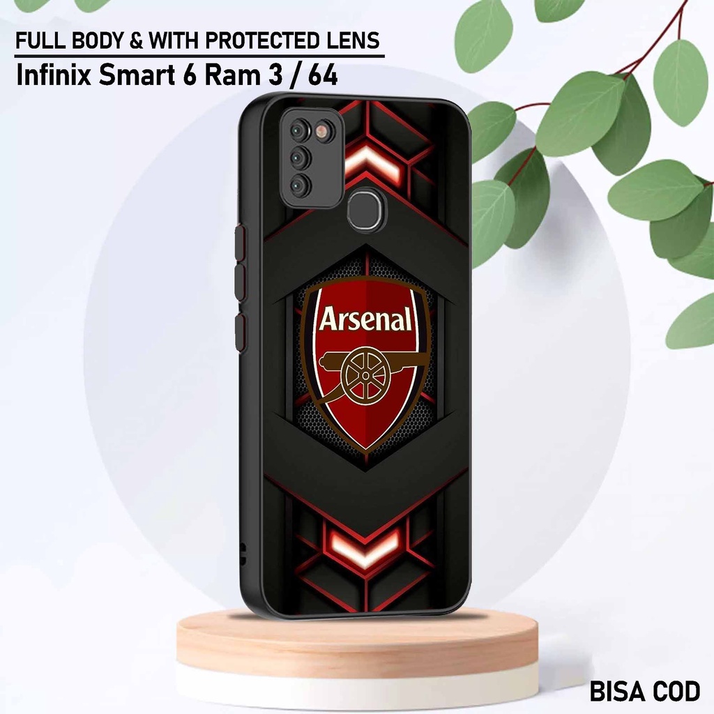 Case Infinix Smart 6 Ram 3 - Motif Case [ Club Bola 3 ] - Hardcase Infinix Smart 6 Ram 3 - Softcase 