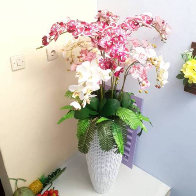 Bunga Anggrek Latex Artificial Shopee Indonesia