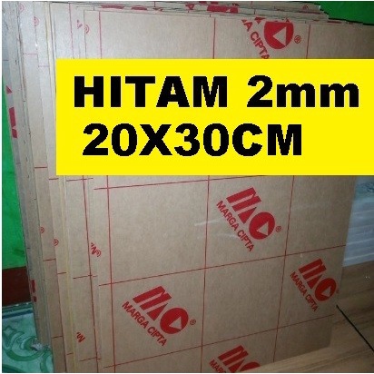 

Acrylic / acrilic / akrilik Hitam glossy tebal 2mm ukuran 20x30cm