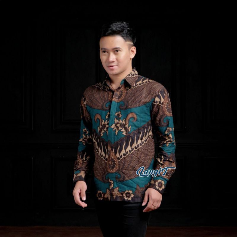 Batik kemeja lengan panjang big size jumbo M L XL XXL 3XL 4XL 5XL dan kemeja anak lengan panjang