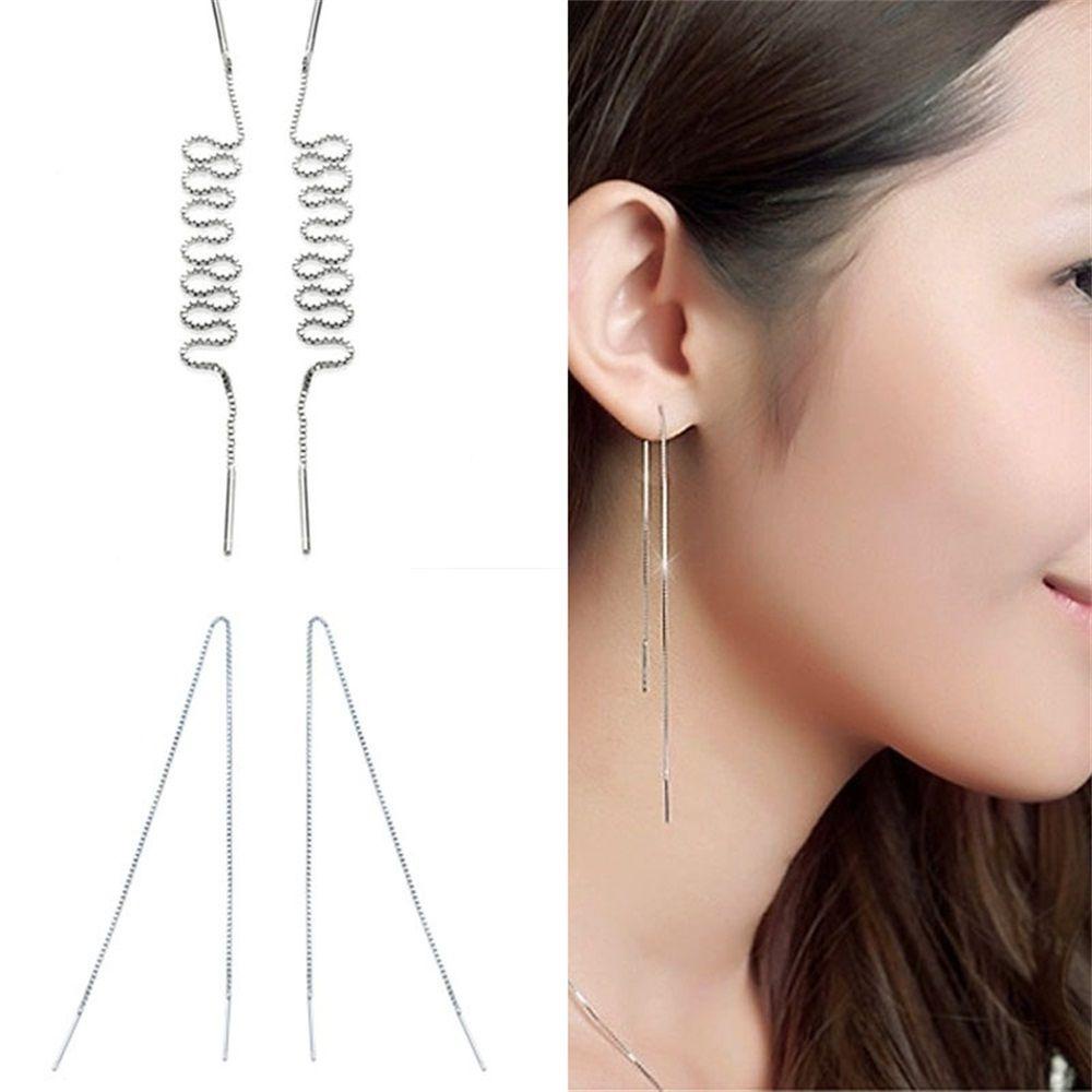 Needway Ear Line Korea Plated Line Chain Ear Anting Panjang