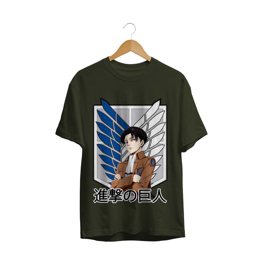 KAOS DISTRO ANIME SERIES LEVI ARROGANT ACKERMAN ATTACK ON TITAN SNK PREMIUM